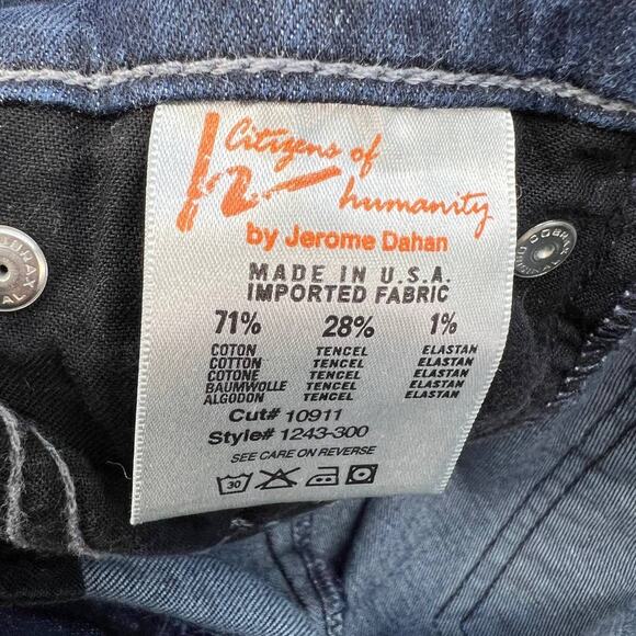 Citizens of Humanity Women's Morison Slim Boot Cut Jeans Size 25 Dark Wash - Picture 15 of 16